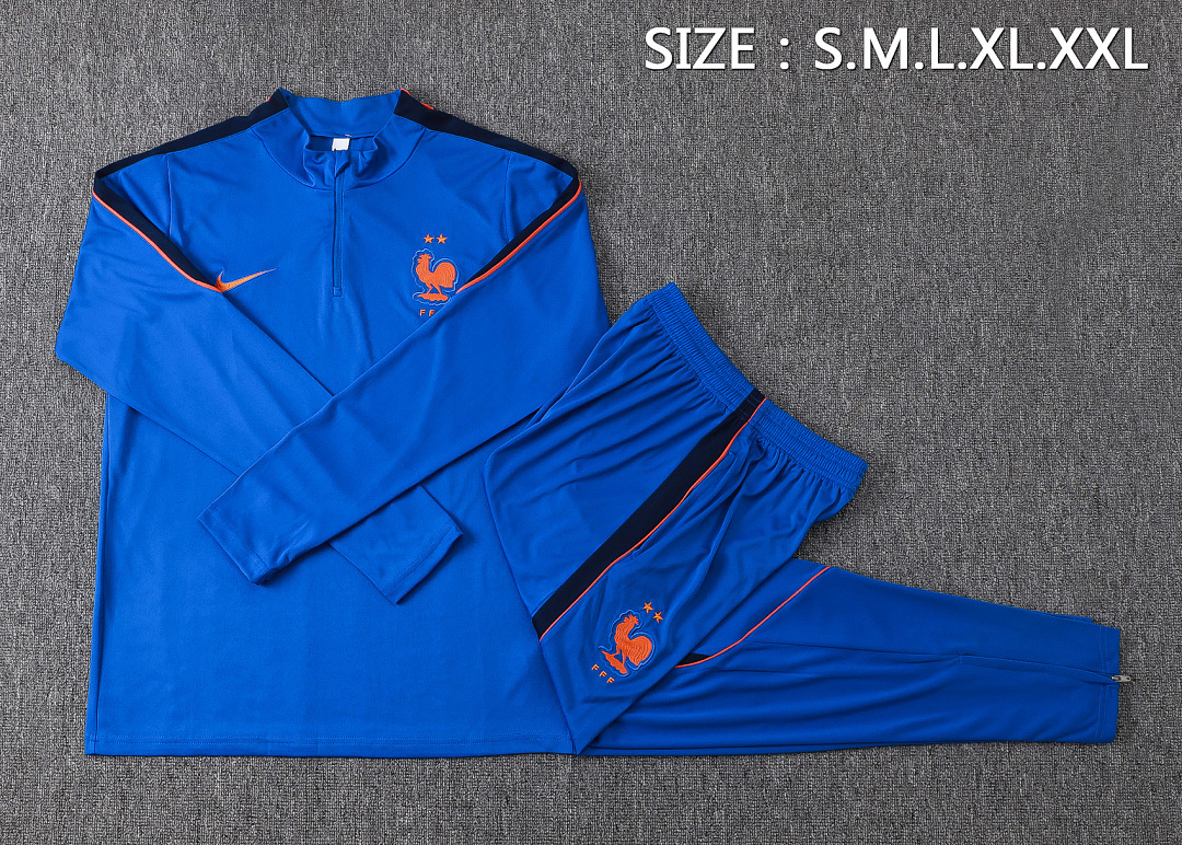 US$ 47.00 - France 26/27 Half-Zip Training Top and Pants Set