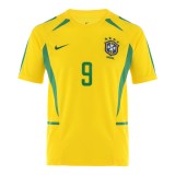 (On Sale) Brazil 2002/2004 Home Retro Jersey with Ronaldo Print