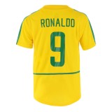 (On Sale) Brazil 2002/2004 Home Retro Jersey with Ronaldo Print