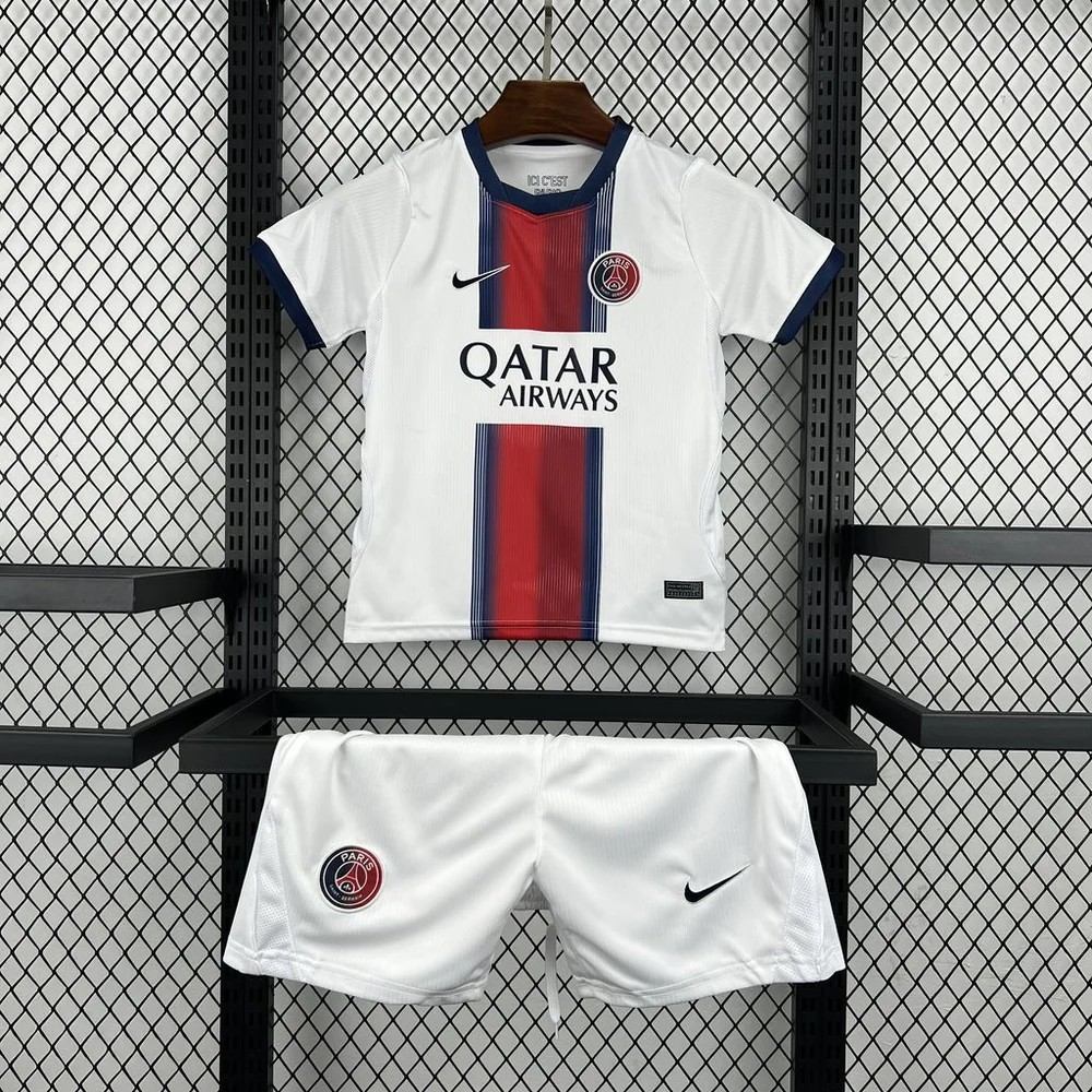 Kids PSG 26/27 Away Jersey and Short Kit