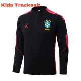 Kids Brazil 26/27 Half-Zip Training Sweatshirt and Pants Set E26046