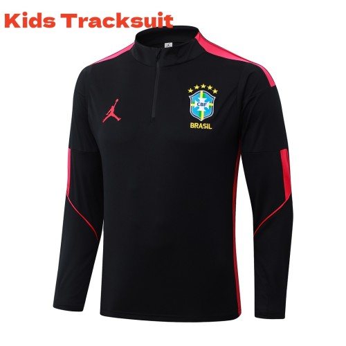 Kids Brazil 26/27 Half-Zip Training Sweatshirt and Pants Set E26046