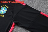 Kids Brazil 26/27 Half-Zip Training Sweatshirt and Pants Set E26046