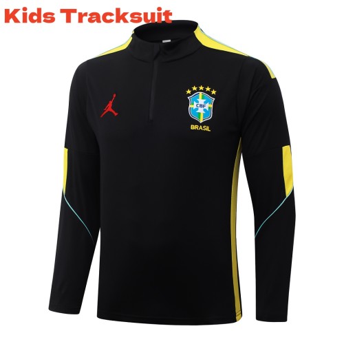Kids Brazil 26/27 Half-Zip Training Sweatshirt and Pants Set E26048