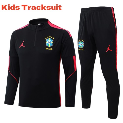 Kids Brazil 26/27 Half-Zip Training Sweatshirt and Pants Set E26046