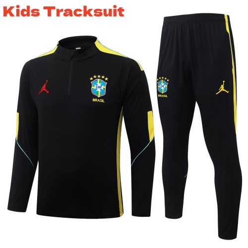 Kids Brazil 26/27 Half-Zip Training Sweatshirt and Pants Set E26048