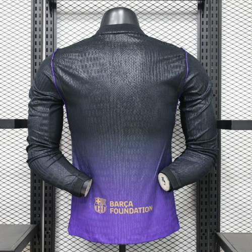 Player Version Barcelona 26/27 Away Long Sleeve Authentic Jersey