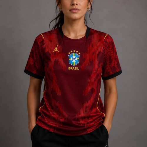 Thai Version Women's Brazil 2026 Goalkeeper Jersey