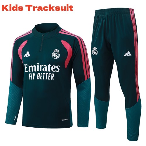 Kids Real Madrid 26/27 Half-Zip Training Sweatshirt and Pants Set E26062