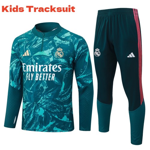 Kids Real Madrid 26/27 Half-Zip Training Sweatshirt and Pants Set - PM E26063