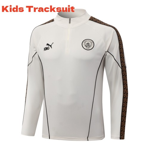 Kids Manchester City 26/27 Half-Zip Training Sweatshirt and Pants Set E25054