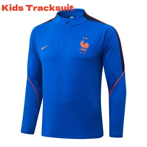 Kids France 26/27 Half-Zip Training Sweatshirt and Pants Set E26058