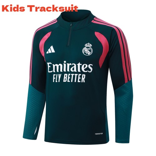 Kids Real Madrid 26/27 Half-Zip Training Sweatshirt and Pants Set E26062