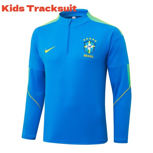 Kids Brazil 26/27 Half-Zip Training Sweatshirt and Pants Set E26057