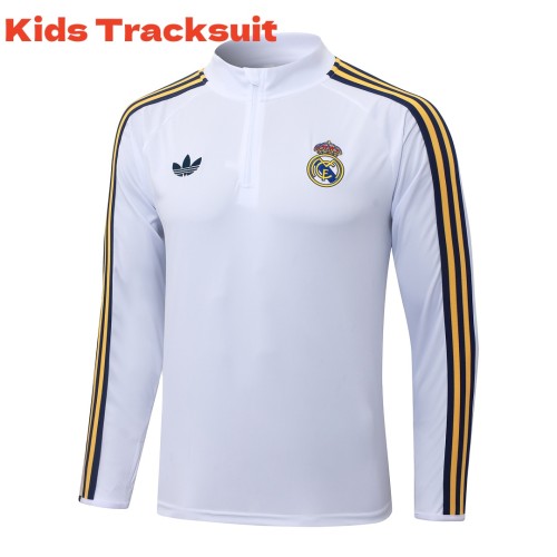 Kids Real Madrid 26/27 Half-Zip Training Sweatshirt and Pants Set E26055