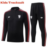 Kids MUFC 26/27 Half-Zip Training Sweatshirt and Pants Set E26070