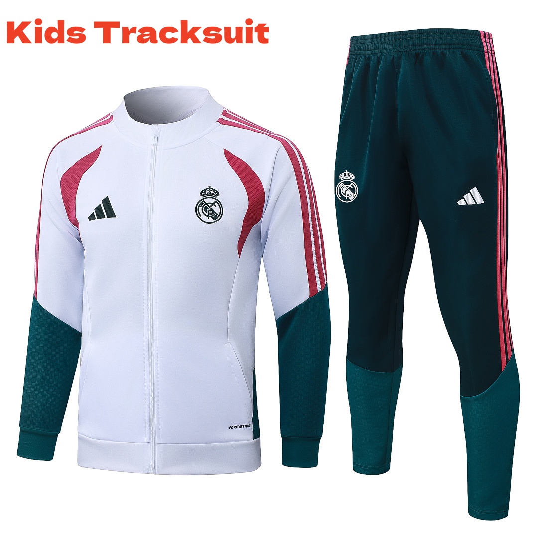 US$ 45.00 - Kids Real Madrid 26/27 Training Jacket and Pants Set