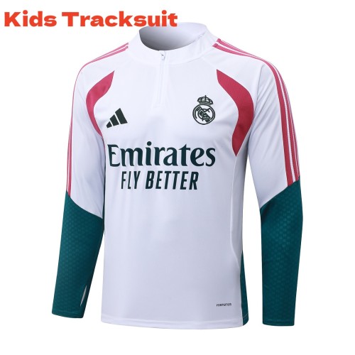 Kids Real Madrid 26/27 Half-Zip Training Sweatshirt and Pants Set E26066