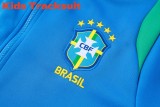 Kids Brazil 26/27 Training Jacket and Pants Set E26061