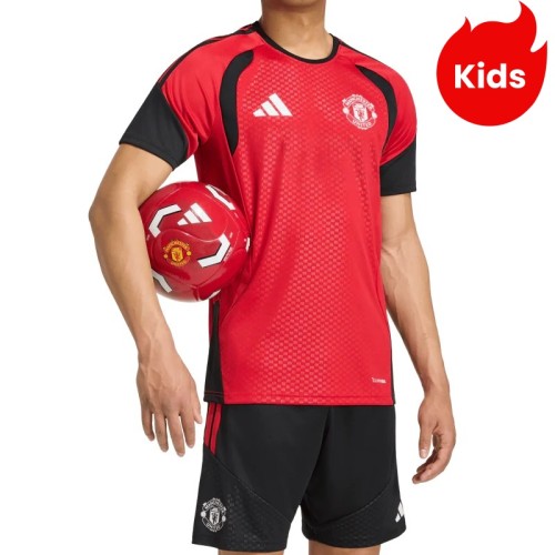 Kids MUFC 26/27 Training Jersey and Short Kit