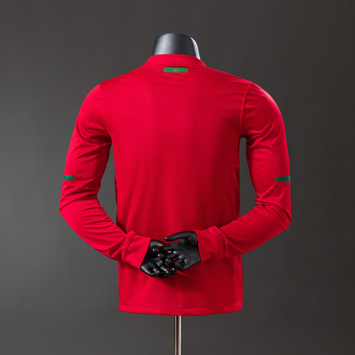 Portugal 2010 Home Long Sleeve Retro Jersey