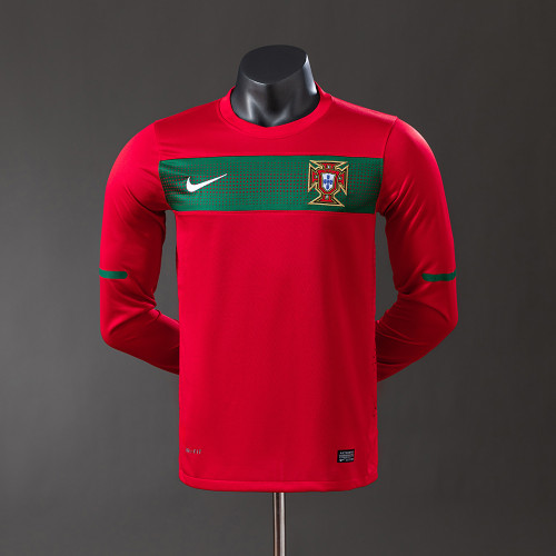 Portugal 2010 Home Long Sleeve Retro Jersey