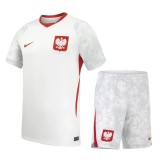 Kids Poland 2026 Home Jersey and Short Kit