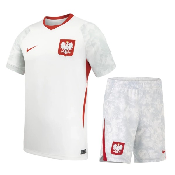 Kids Poland 2026 Home Jersey and Short Kit