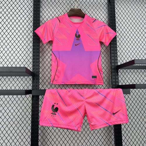 Kids France 2026 Goalkeeper Jersey and Short Kit