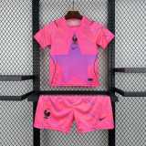 Kids France 2026 Goalkeeper Jersey and Short Kit