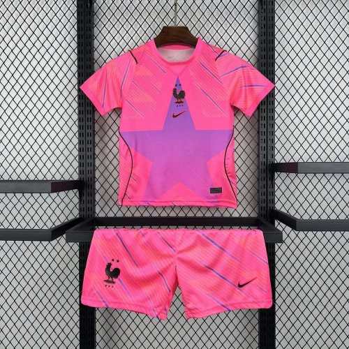 Kids France 2026 Goalkeeper Jersey and Short Kit