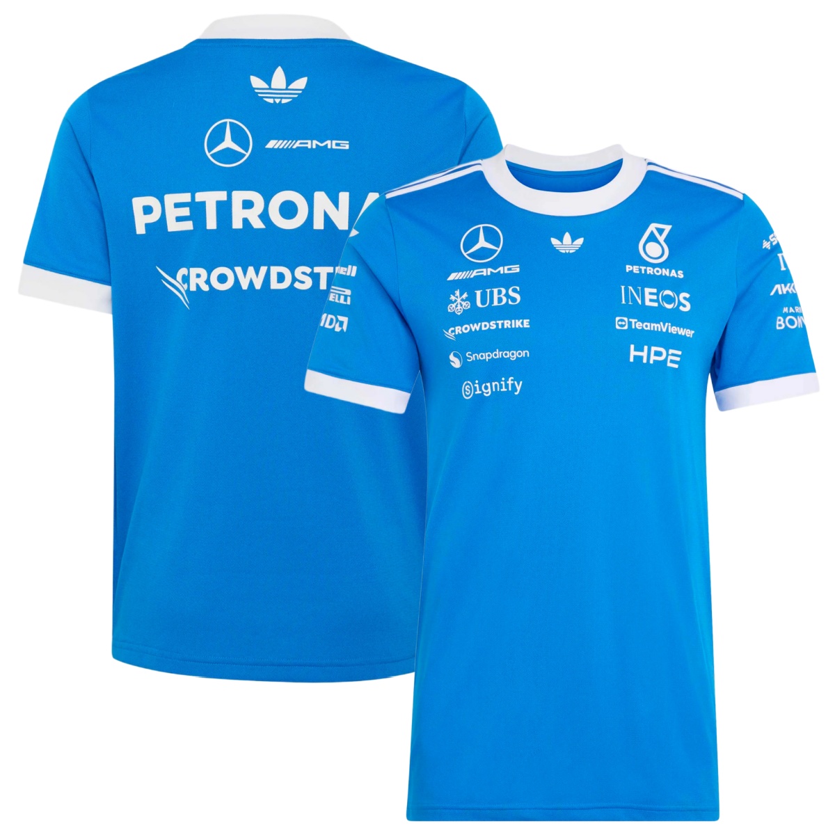 Mercedes AMG Petronas F1 2026 Team Blue Wonder Driver Tee