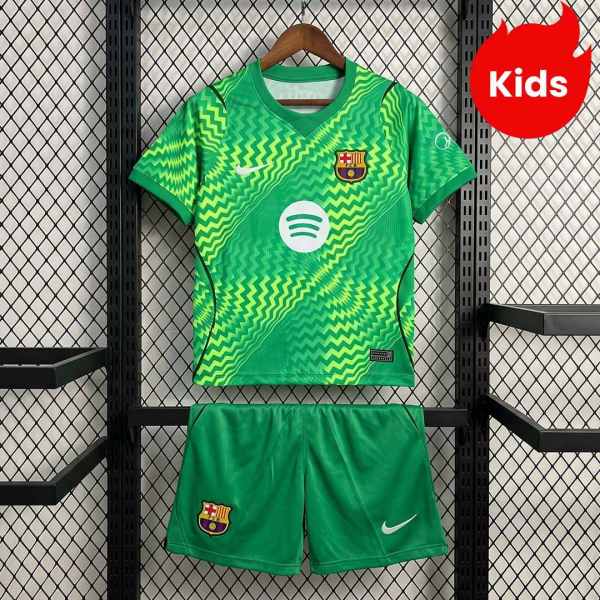 Kids Barcelona 26/27 Goalkeeper Jersey and Short Kit