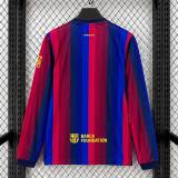 Thai Version Barcelona 26/27 Home Long Sleeve Jersey