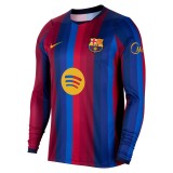 Thai Version Barcelona 26/27 Home Long Sleeve Jersey