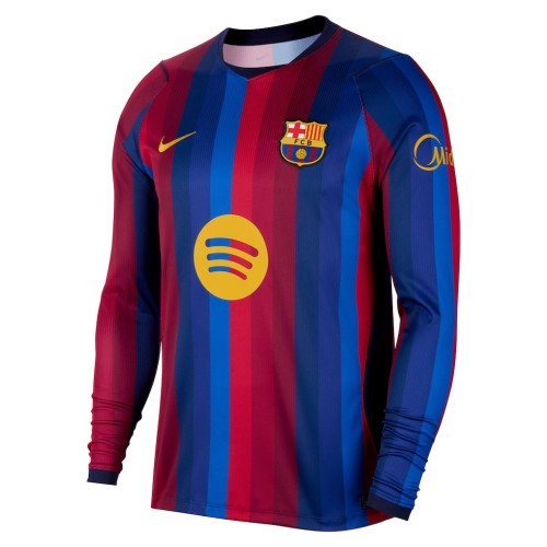 Thai Version Barcelona 26/27 Home Long Sleeve Jersey
