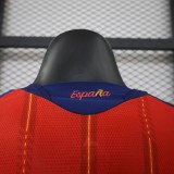 Player Version Spain 2026 Home Winners Long Sleeve Authentic Jersey
