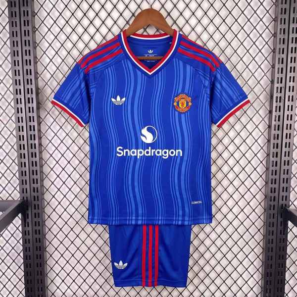 Kids MUFC 26/27 Away Jersey and Short Kit
