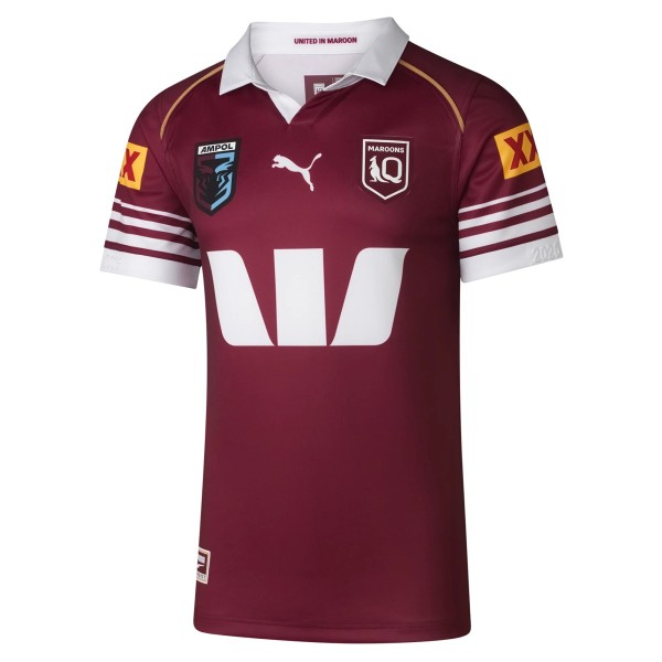 Kids QLD Maroons 2026 Home Jersey