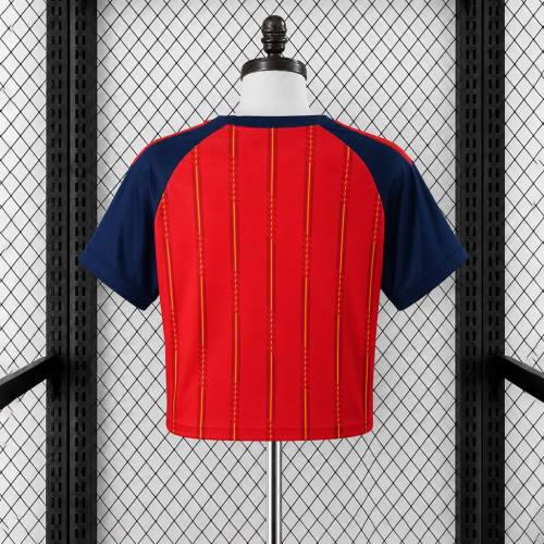 Thai Version Women's Spain 2026 Home Winners Cropped Jersey
