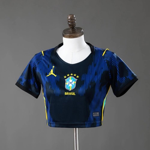 Women's Brazil 2026 Away Cropped Jersey