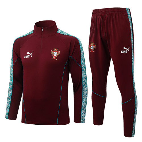 Portugal 26/27 Half-Zip Training Top and Pants Set B26073
