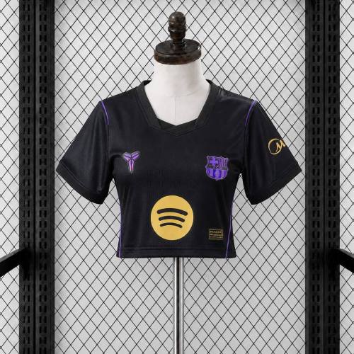Thai Version Women's Barcelona 26/27 Away Cropped Jersey