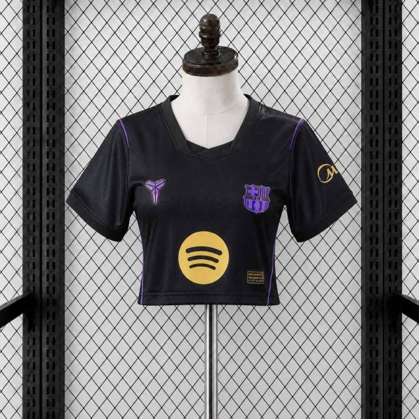 Thai Version Women's Barcelona 26/27 Away Cropped Jersey
