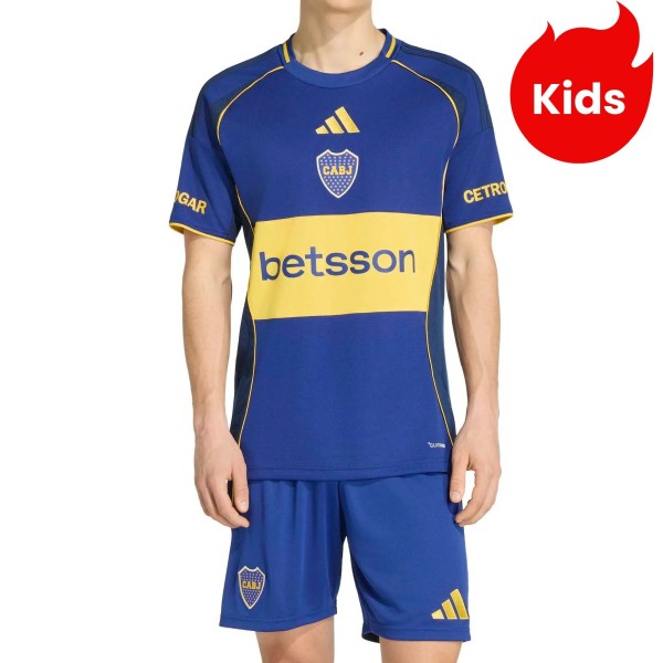 Kids Boca Juniors 26/27 Fourth Jersey and Short Kit