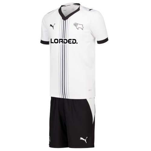 Kids Derby County 26/27 Home Jersey and Short Kit