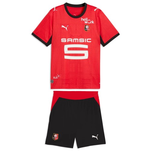 Kids Stade Rennais 26/27 Home Jersey and Short Kit