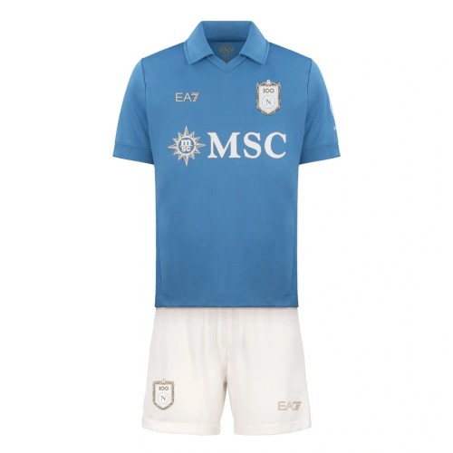 Kids SSC Napoli 26/27 Home Jersey and Short Kit