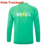 Kids Brazil 26/27 Half-Zip Training Sweatshirt and Pants Set E26121