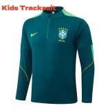 Kids Brazil 26/27 Half-Zip Training Sweatshirt and Pants Set E26104